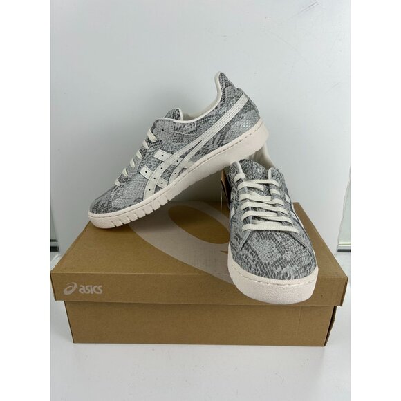 Asics Gel-PTG Snakeskin Low-Top Sneakers Cream/Gray Womens Size 8 Ortholite Inso - Picture 2 of 8